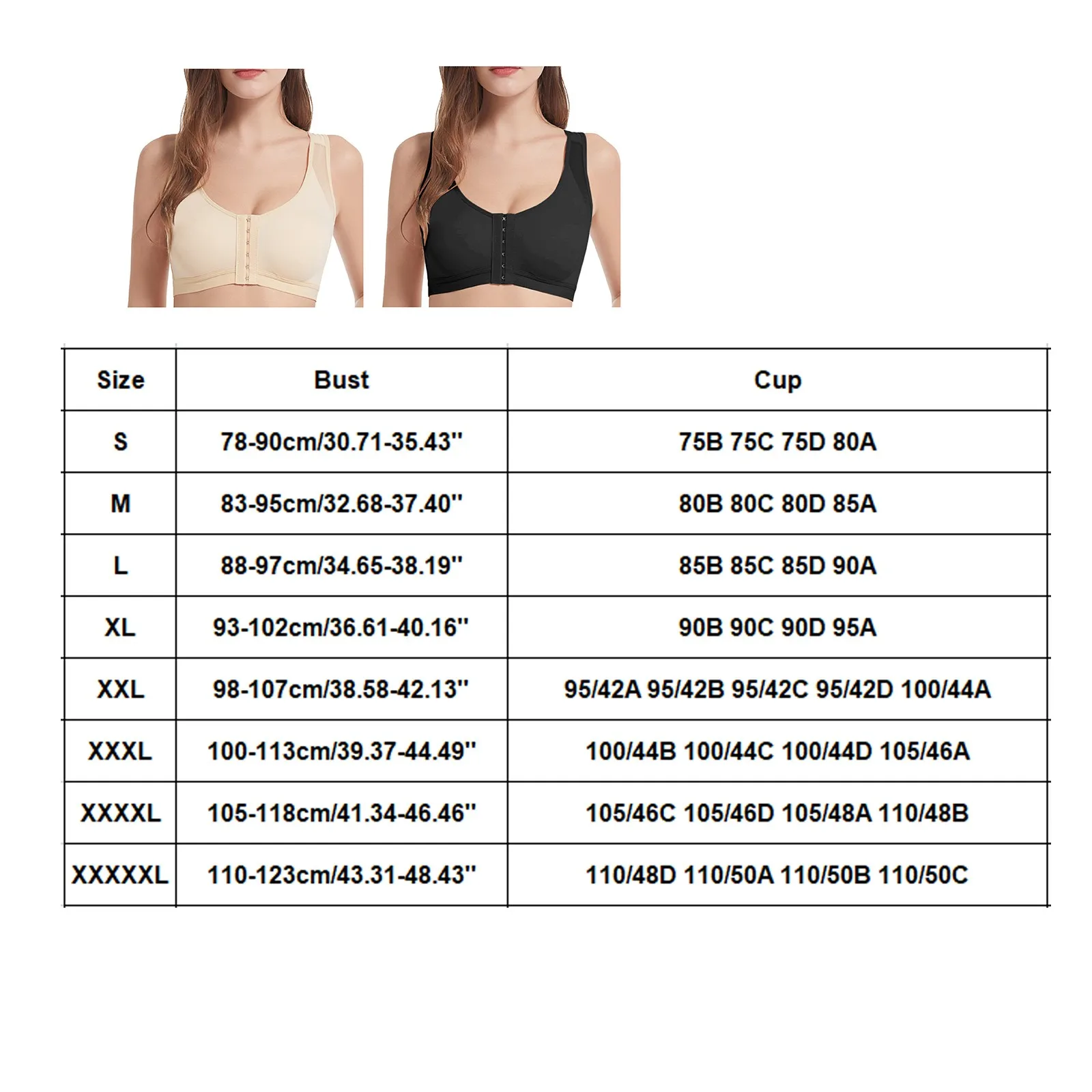 New Posture Corrector Bra Front Closure Bra Plus Size Bras