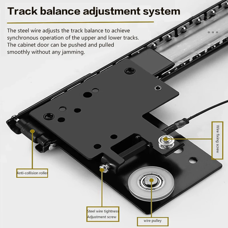 Hidden Door Track Wardrobe Swing Door Slide Simple Invisible Butterfly Pocket Side Plug Flip Home Hardware Hinge gas spring hinge