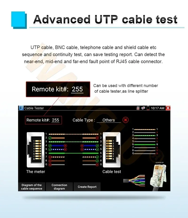 IPC5200/ IPC5200C PLUS 5.4inch CCTV Testing Monitor HD coaxial 8MP IP CVI TVI AHD SDI Analog Multi-function CCTV Testing Monitor cctv camera tester