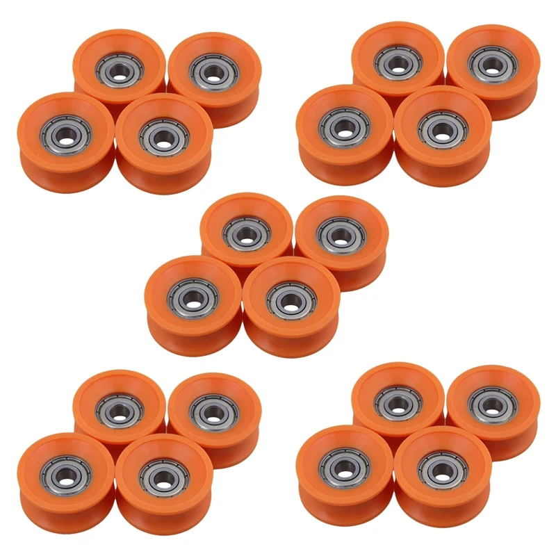 

20Pcs 6X30x13mm Plastic Coated Sealed Bearings Steel 606ZZ Deep U Groove Guide Pulley Rail Ball Rolling Bearing Wheel