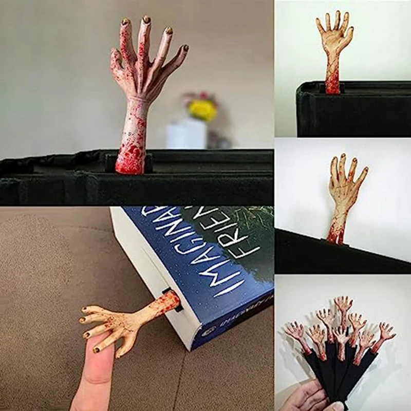 

Scary Hand Bookmarks for Halloween Decorations, Devil'S Hand Bookmark Resin Bookmark, Horror Hands Bookmark 1PCS