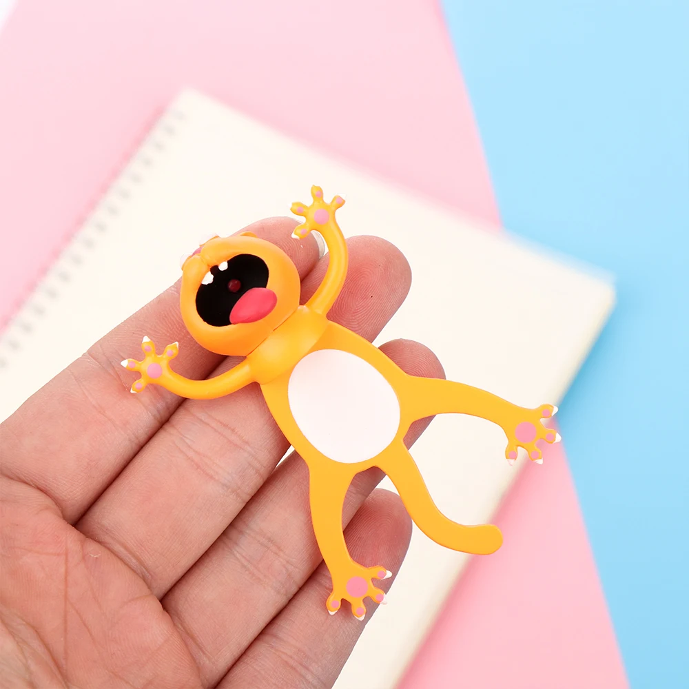 PVC Cartoon Animal Style Bookmarks Creative 3D Stereo Book Markers Original Funny Cat Bookmarks School Supplies Stationery