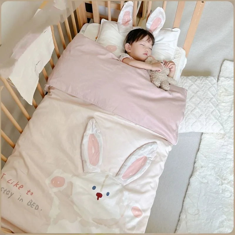 Baby Quilt Cover Pure Cotton Soft Comfortable Breathable Winter Thickened Warm Kid's Single Quilt Anti-dirty Protective Cover