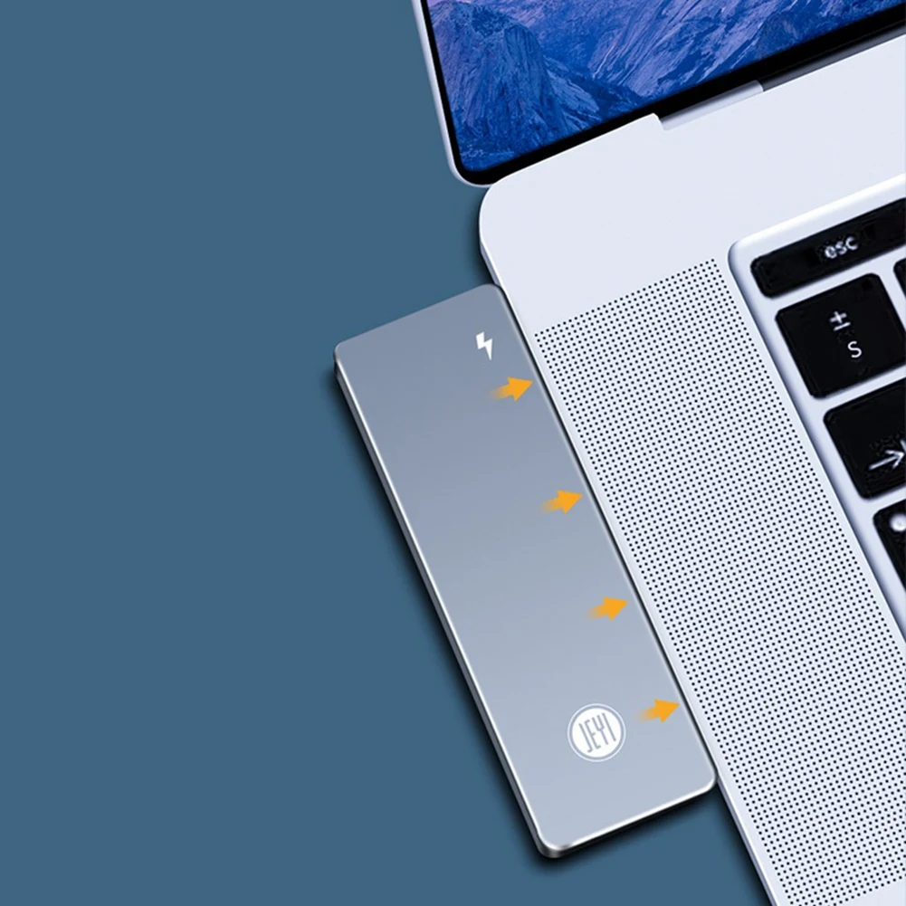 JEYI NVME HDD 인클로저, MBP 고속 모바일 하드 드라이브 인클로저, 사이드 인서트 SSD 박스, 맥북에 적합