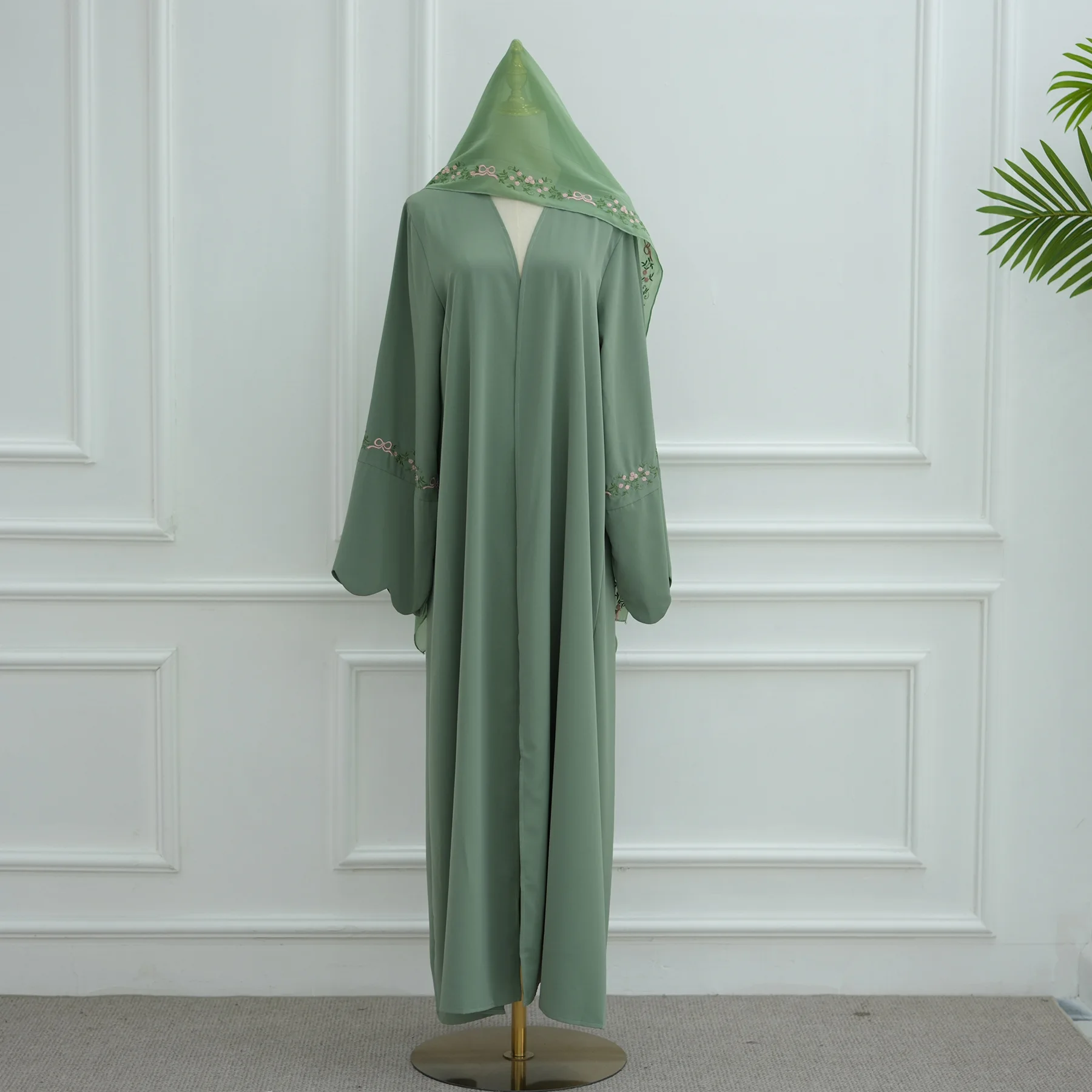 Green hijab Dress