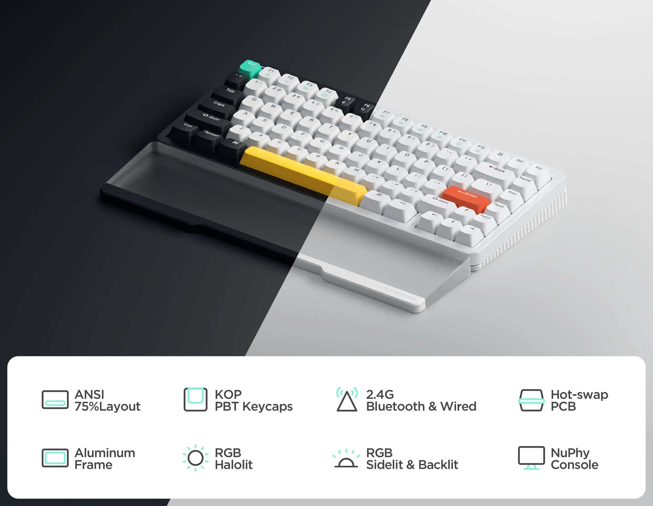 NuPhy Halo75 Wireless Mechanical Keyboard Baby Kangaroo Switch 