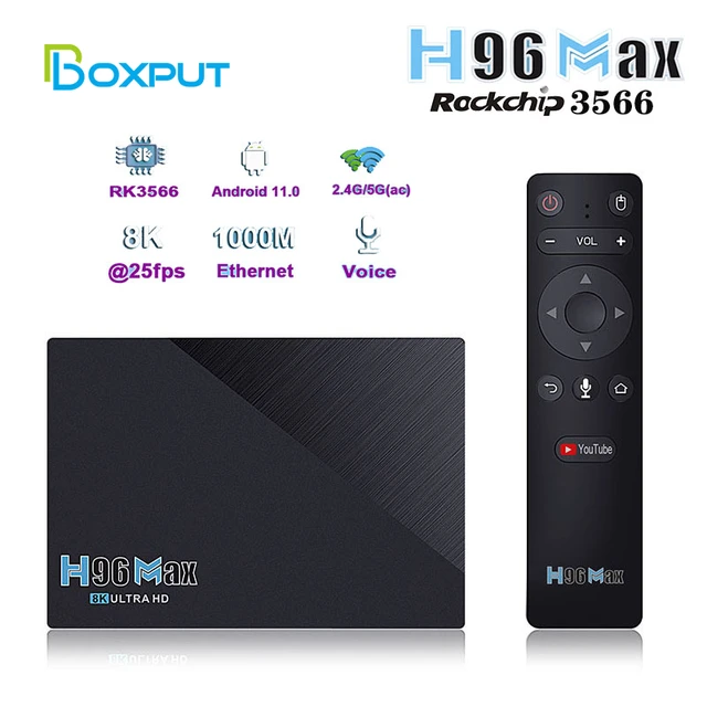 MXQ PRO 4K Android 11 Smart TV Box with TV Remote Control Android TV Box  with 2.4G 5G Dual Band WiFi Quadcore Processor Home Media Player with 4K