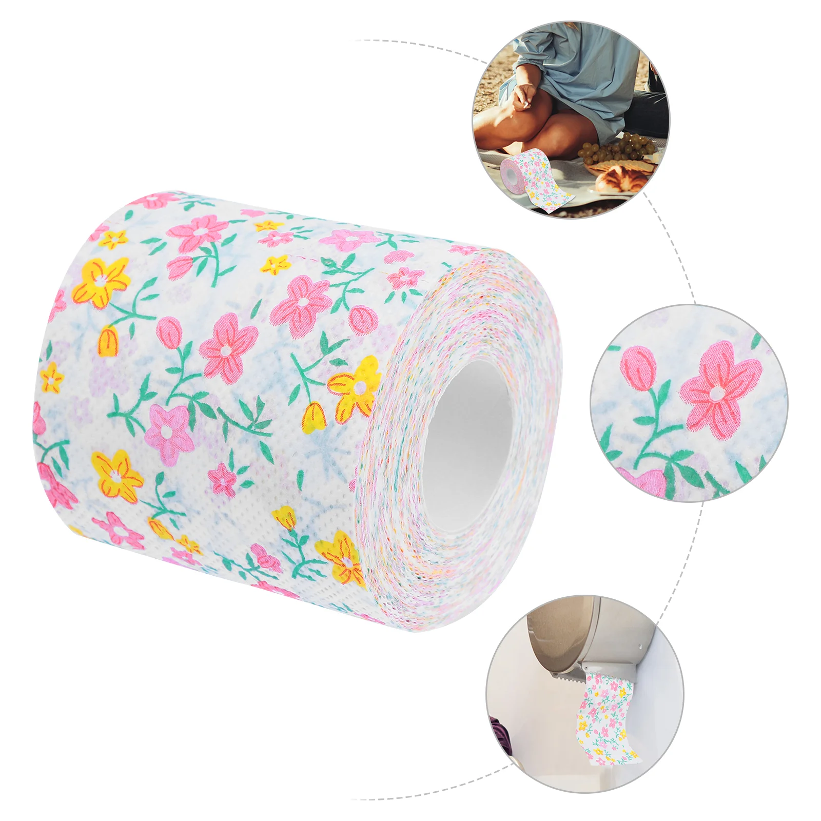 

Toilet Tissue Printed Roll Paper Home Supplies Disposable Napkin Handkerchief Napkins