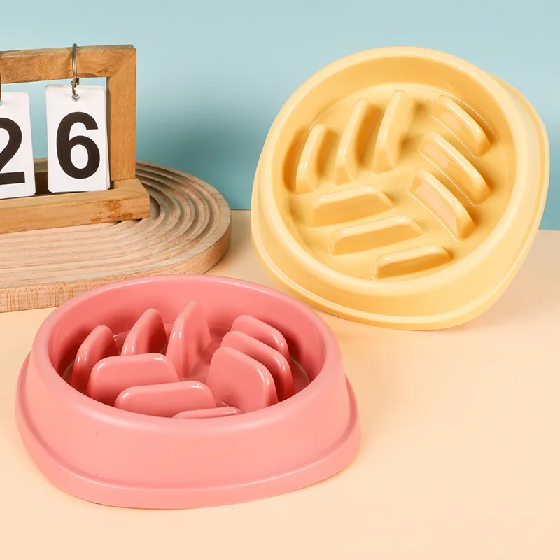 

Puppy Slow Down Eating Feeder Dish Diet Feeding Food Bowl for Pets Prevent Obesity Pet Dogs Supplies Food for Universal Dogs