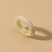Korean Resin Ring Round Geometric Amber Decorative Pattern Acrylic Transparent Colourful Pendant Gift Jewelry Party Accessories - Image 4
