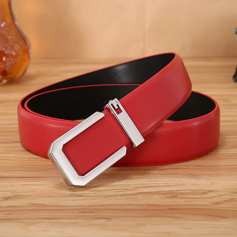 

Women Fashion Leather Belt Buckle Belts Women and men Waist Belt Thin Black Buckle Leather Belt A10