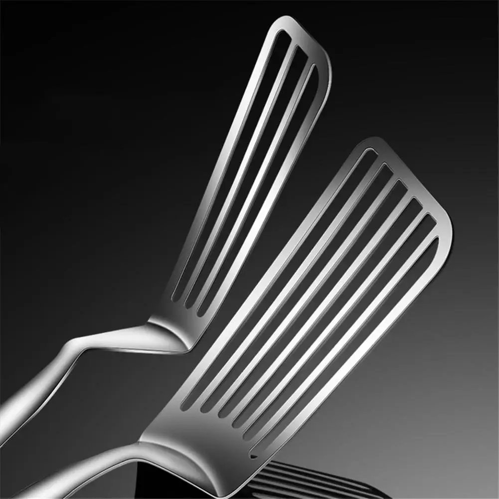 304 Stainless Steel Hollow Clamp Fish Spatula Clip Steak Spatula For Buffets Bars Parties fish spatula clip