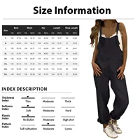 Women Plus Size Overalls Jumpsuits Casual Solid Loose Dungarees Romper Baggy Retro Fashion Trend Classic All-Match Jumpsuits - Image 6