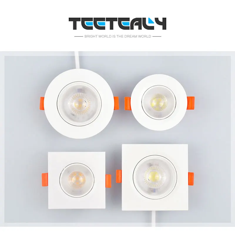 Description Picture 4 of item10pcs LED downlight 5W 7W 9W 12W Angle adjustable ceiling light spotlights 3W rotating AC220V 110V indoor lighting