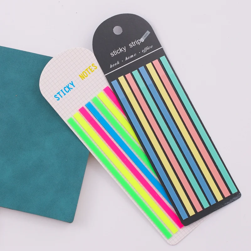 

160Pcs Color Stickers Transparent Fluorescent Index Tabs Flags Sticky Note Stationery Children Gifts School Office Supplies