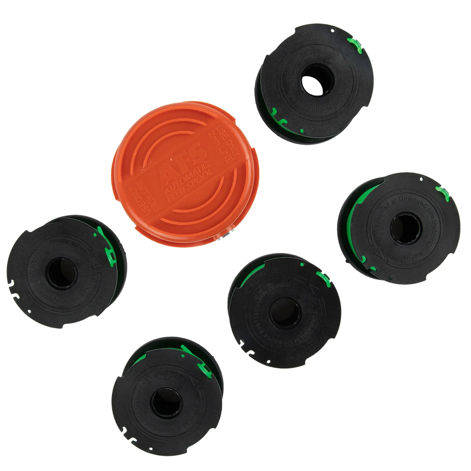 

Adjust Your Trimming Needs Easily With 6 Pack Spool And Cap Replacement For Black & Decker GL7033 GL8033 GL9035