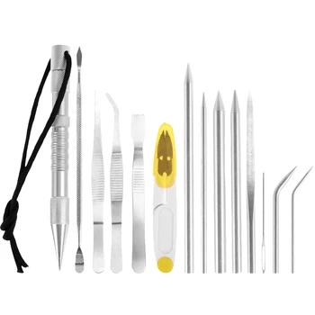 Paracord Knotter Tools Stitching Needle Kit Stitching Lace Weavinglacing Bracelet Moothing Sewing Knotter Tool DIY Set 1