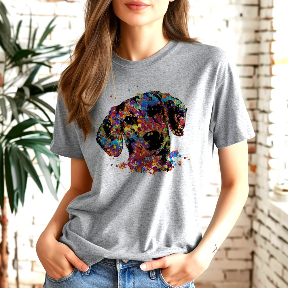 

Dachshund tshirt women graphic harajuku Y2K t shirt female graphic 2000s manga clothing