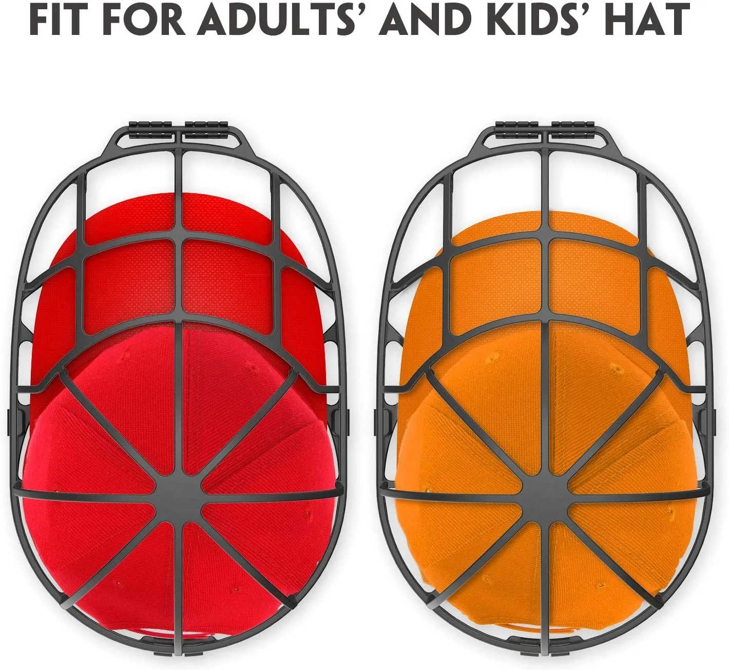 Double-deck Hat Cleaners-New Design Baseball Cap Washer, Fit for Adult/Kid's Hat Washer Frame/Washing Cage, Sha