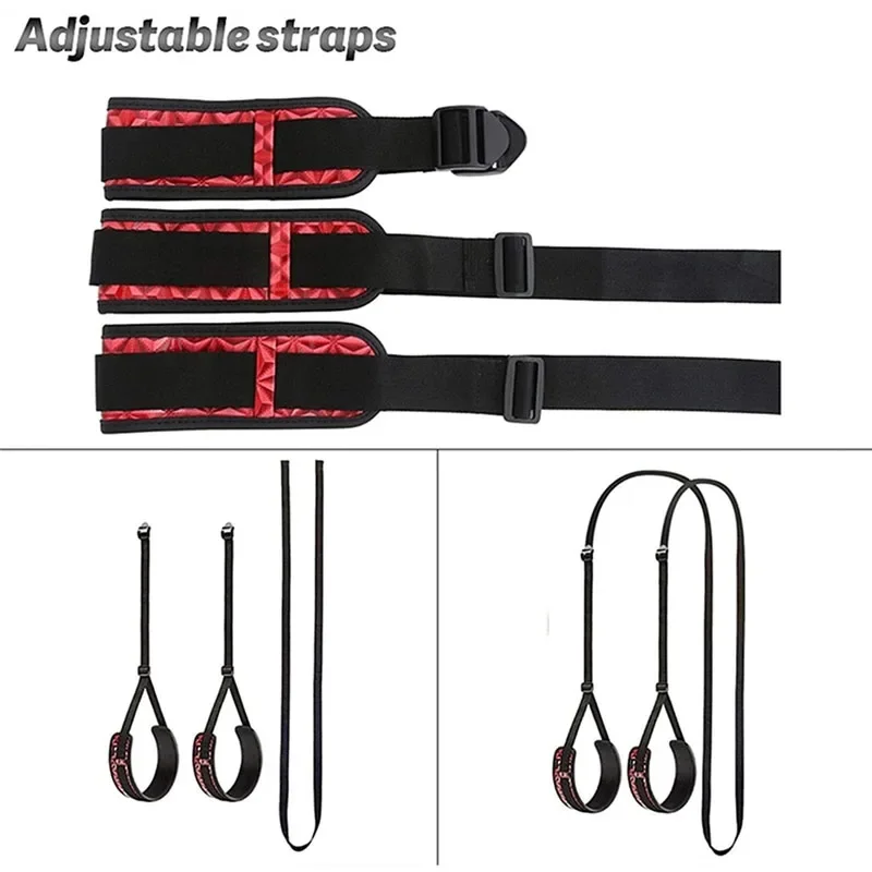 Adjustable Restraint Legs Binding Swing BDSM Sling Set Thigh Game Slave Fetish Toys for Adult Couple Sex Shop