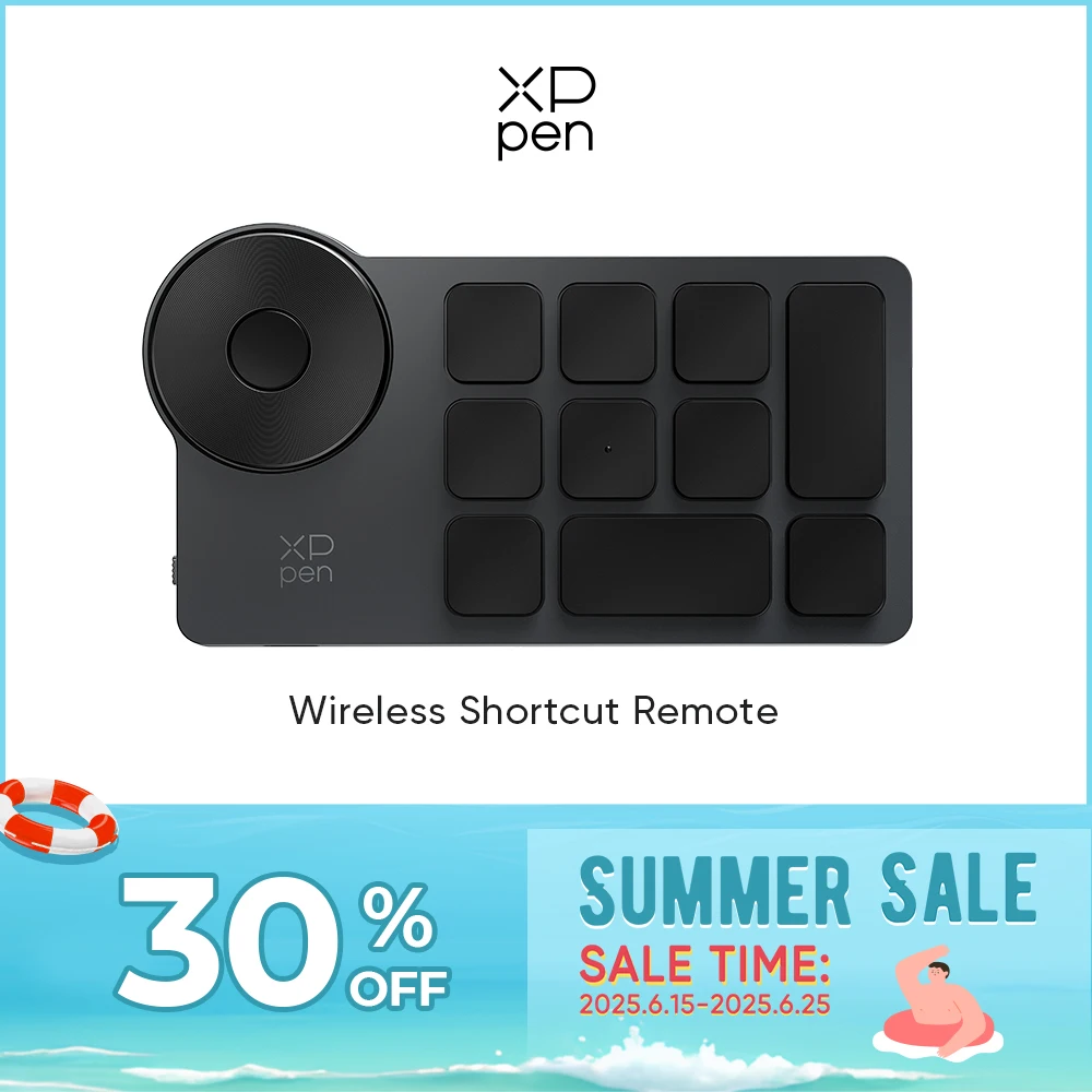 XPPen ACK05 Wireless Shortcut Remote 10 Customized Shortcut