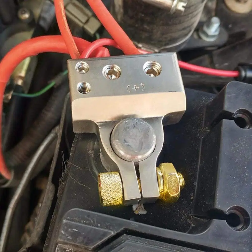 Battery Terminals Positive and Negative Pole Heavy-duty Automobile 1 Pair 0/2/4/8/10 Terminal Top Post