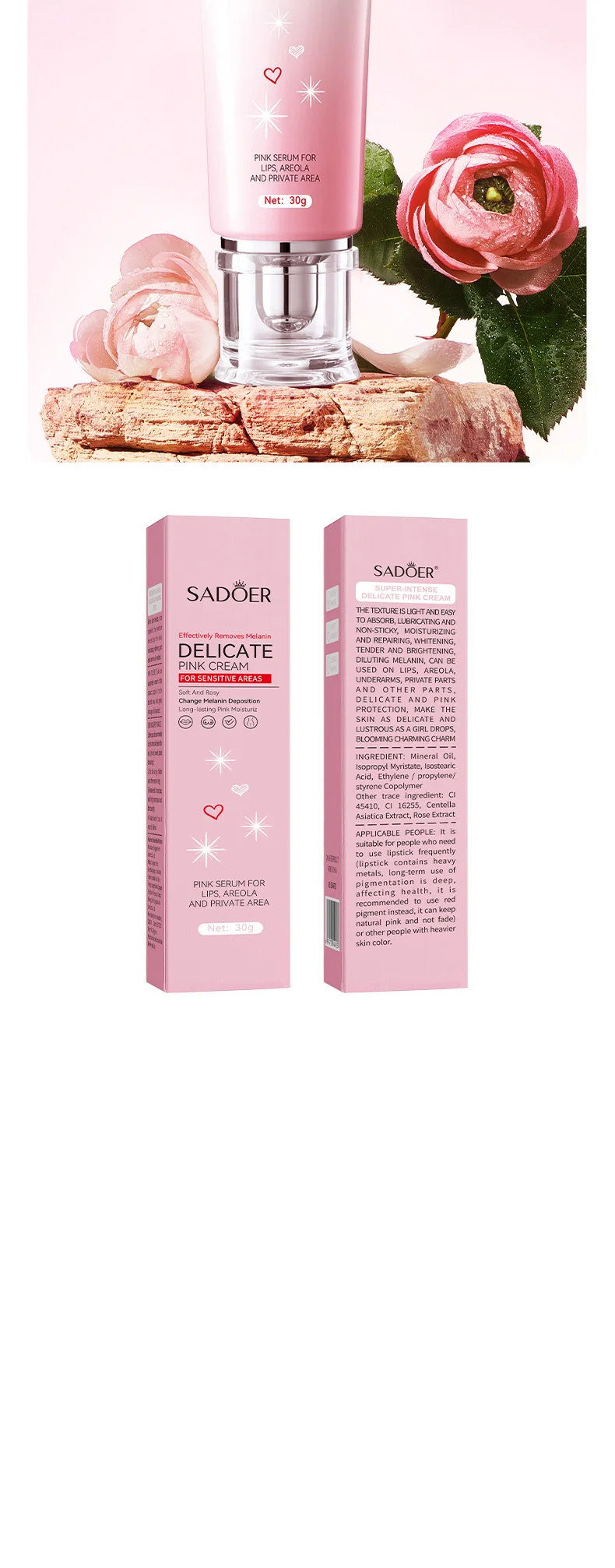 Fast Lightening Pink Lip Bleaching For Dark Lips Remove Melanin Lip Balm Sexy Rose Magic Lip Oil Whitening Moisturizing Makeup