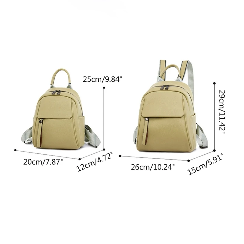 Fashion Pu Leather School Backpack College School Bag Backpacks for Student Teenagers Boys Girls Travel Casual Bookbag