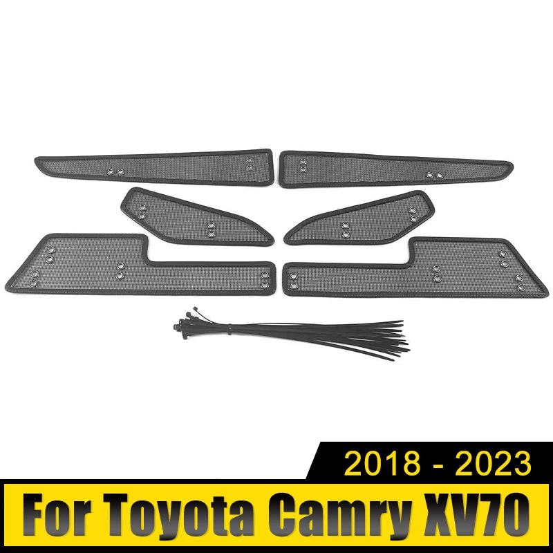 

Автомобильные аксессуары для Toyota Camry XV70 2018-2021 2022 2023 нержавеющая Передняя решетка для гонок защита от насекомых Защита корпуса сетка