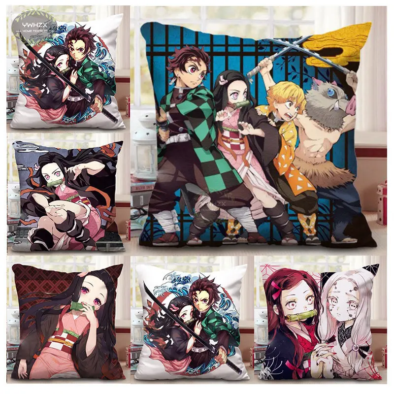 45*45CM Anime Haijiu Print Pillowcase Japan Wuye Hinata Shouyou