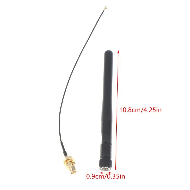 2.4GHz 3dBi WiFi 2.4g 안테나 +15cm 공중 안테나 RP-SMA 남성형 무선 라우터 PCI U.FL IPX - RP SMA 남성형 피그테일 케이블
