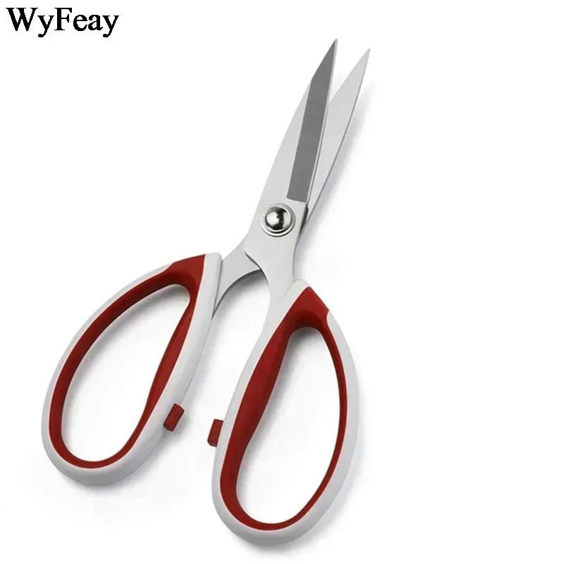 Ciseaux de couture en acier inoxydable, ciseaux civils solides en plastique, ciseaux de broderie de cuisine pour le cuir, ciseaux en tissu pour bricolage