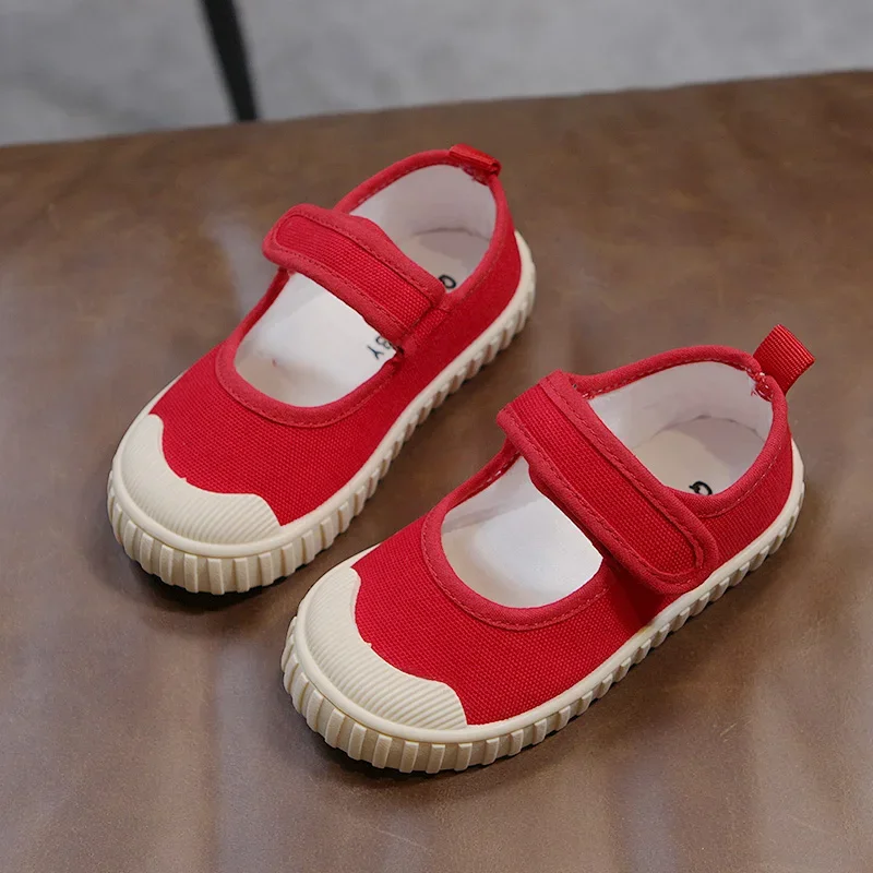 2024 New Spring Non-leather Casual Shoes for Girls Flat Heel Children Canvas Shoes Toddler Girl Sneaker School Footwear H02231 3