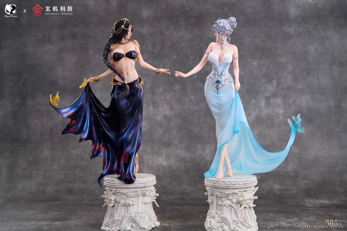 [재고 있음]베어판다 X 스파크키 고스트 블레이드 에올리안 펑 링 인카운터 버전 1/6 스케일 PVC 수집용 애니메이션 피규어