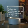 USB Rewritable Message Board Creative LED Note Board Night Light Warm Soft Light For Children Girlfriend Table Decor Night Lamp 6