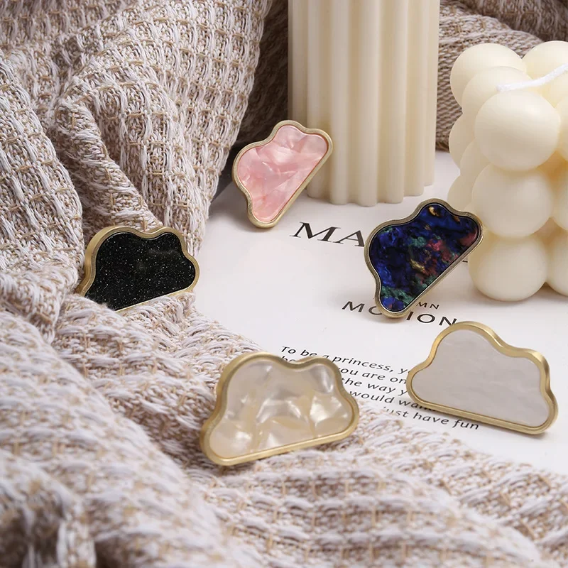 1pcs Cloud Cabinet Pulls Gold Drawer Dresser Knobs and Pulls for Kitchen Wardrobe Door Drawer Furniture Creative Nordic Handle