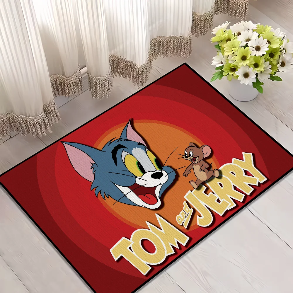 BeastKingdom T-Tom and J-Jerry Door Mat Welcome Entrance Balcony Bathroom Floor Non-slip Rug Bedroom Carpet Home Decoration 6