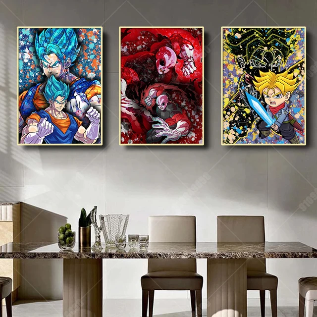 Anime japonês Pintura Canvas Dragon Ball Gohan Cartaz Dos Desenhos Animados  Imprimir Mural Pictures Wall Art Casa Decoração do Quarto das Crianças  Presentes - AliExpress