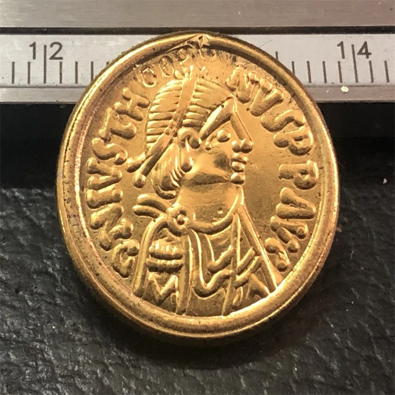 

568-690 Lombardy 1 Tremissis-In the name of Justin II Copy Coin