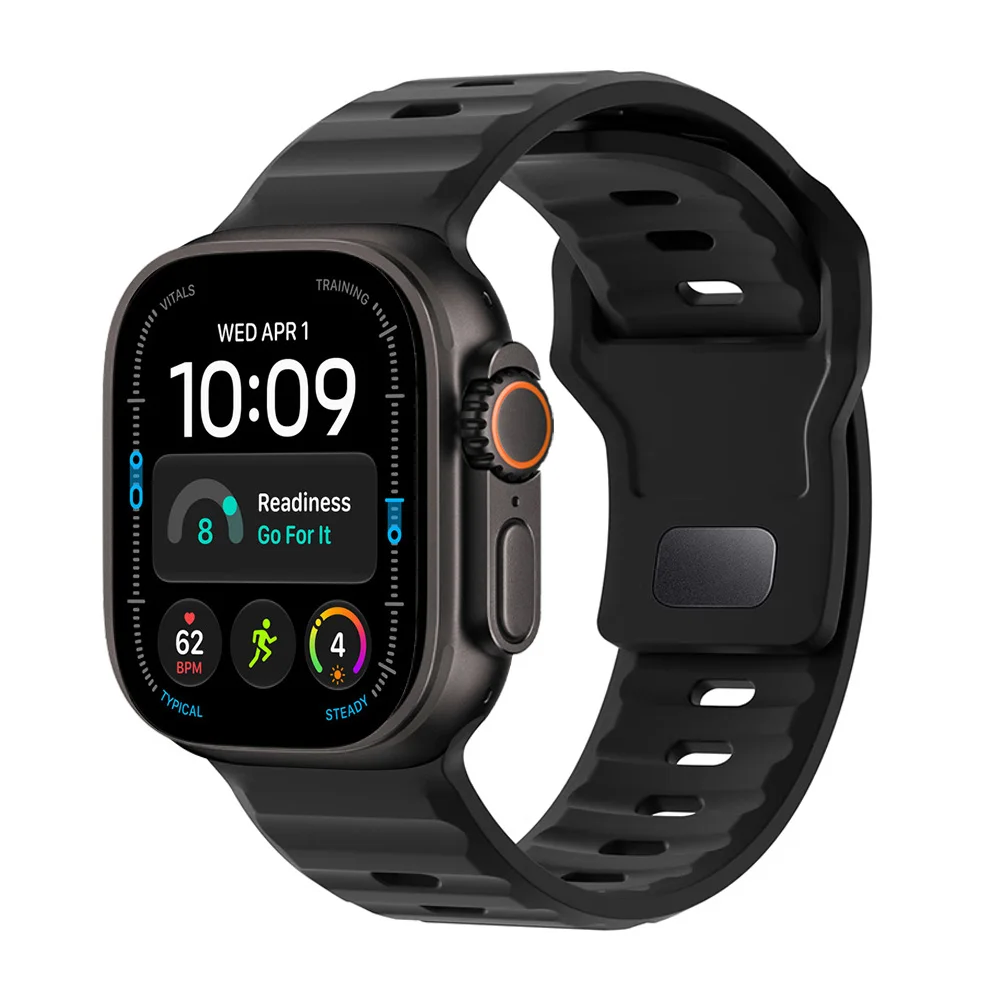 Sport Silicone Strap with Stainless Steel Clasp