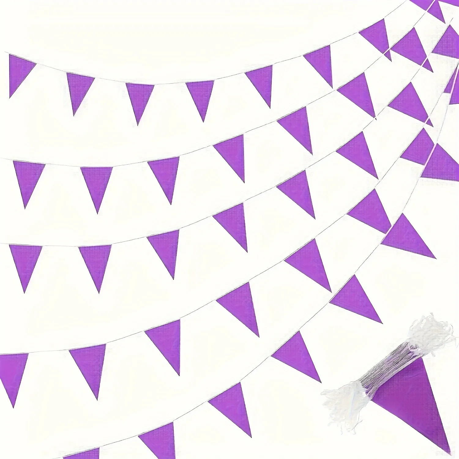 Vibrant Fluorescent Green Pennant Banner