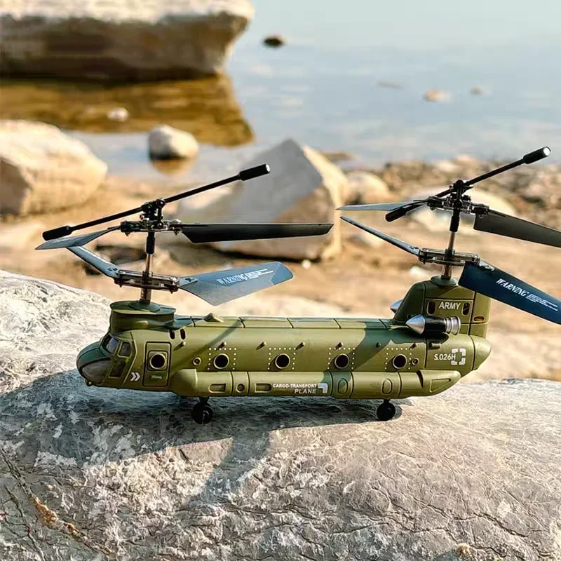 Syma S026H Sraigtasparnis RC Chinook Transportas Karinis Žalias Armijos