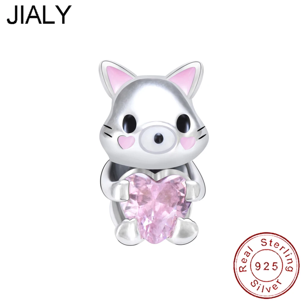 

Европейский S925 Стерлинговое серебро милая маленькая белка DIY очаровательные бусины для оригинальных женщин браслет, ожерелье цепь ювелирные изделия