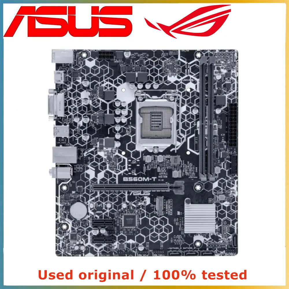

Материнская плата для компьютера ASUS, LGA 1200 DDR4 64 ГБ, для Intel B560, десктопная материнская плата M.2 NVME PCI-E 3,0 X16