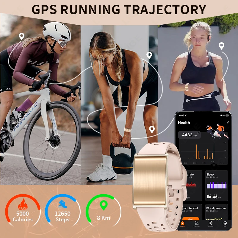 LIGE No Screen Smart Watch Woman Sports Outdoors Fitness Heart Rate Monitor 1ATM Waterproof New Smartwatch For Andrio IOS 2025