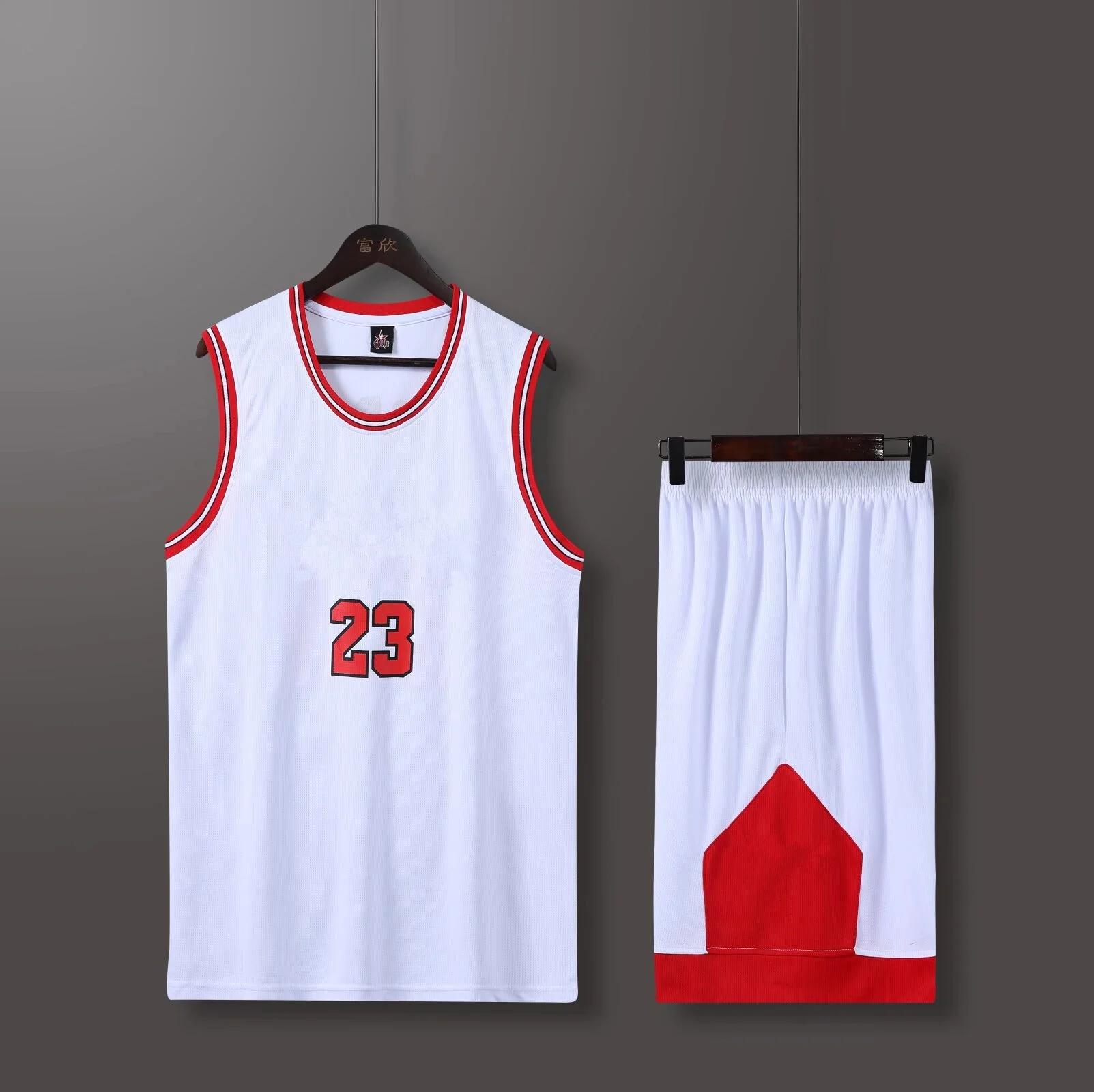 Kids Sports Suit Men Sports Suit Men's sports kit American JORDAN Fans Basketball Jerseys Men and kids game team shirt training Vest and shorts