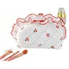Small Fresh Fragrant Cherry Makeup Bag Creative Curled Skincare Storage Bag Cherry Wash Cosmetic Storage Bag for Women Girl 3