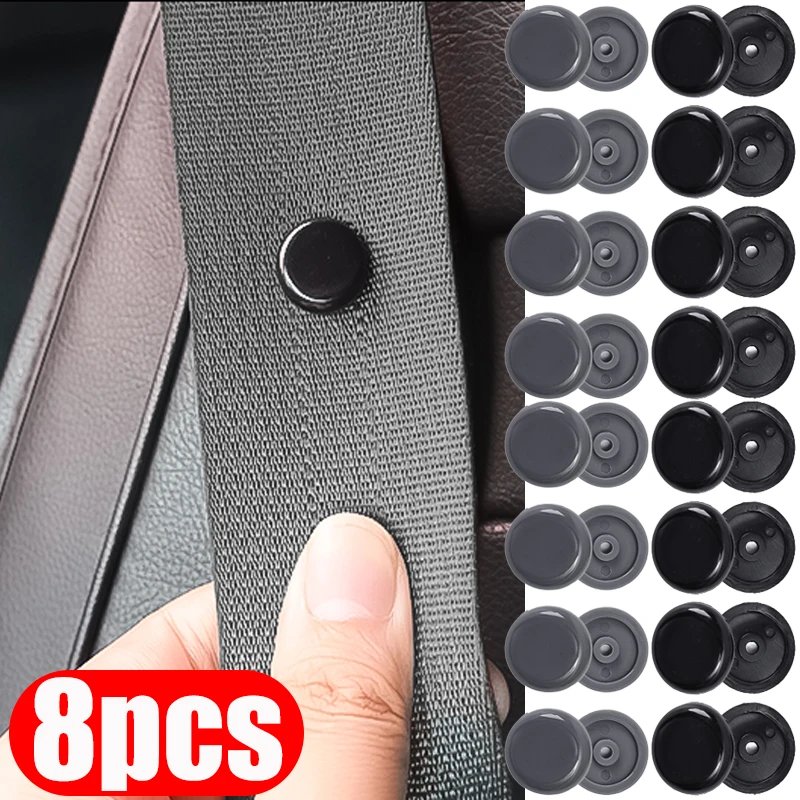 48pcsCarSeatBeltStopButtonClampFastenerSeatBeltStopperFixed