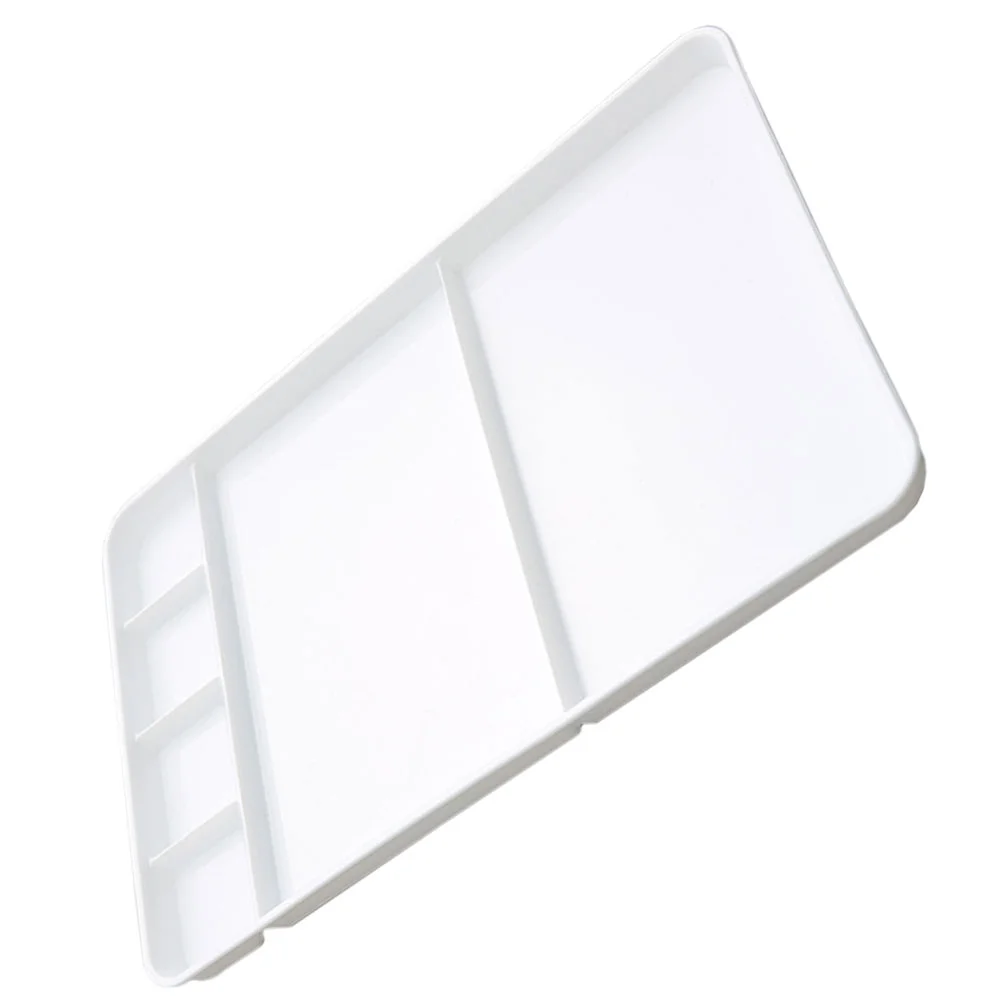 Square Multigrid Diy Paint Palette Watercolor Mixer Plastic Pigment Tray Pallet Oil Color Mixing Board Easel Supplies