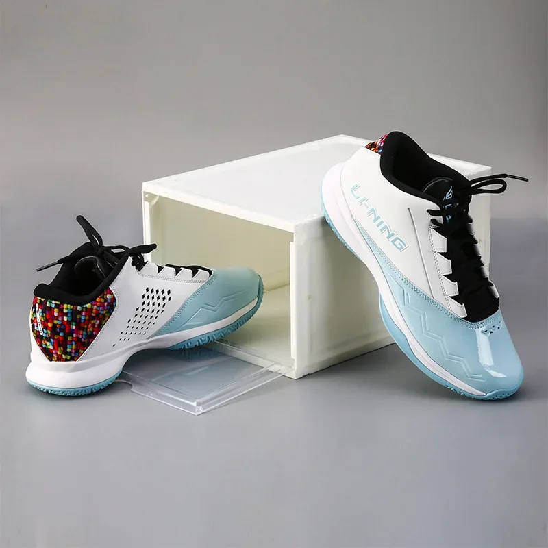 Installation-free Folding Transparent Brand New Acrylic Thickened Hard Section Household Storage Supplies Sports Shoe Box 4